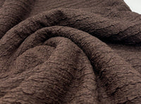 Chocolate Nacho Soft Textured Stretch Fabric - T9 Fabrics