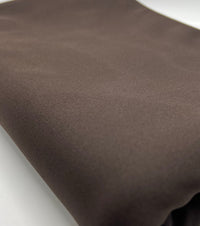 Chocolate Plain Scuba 2 Way Stretch Jersey Fabric - T9 Fabrics