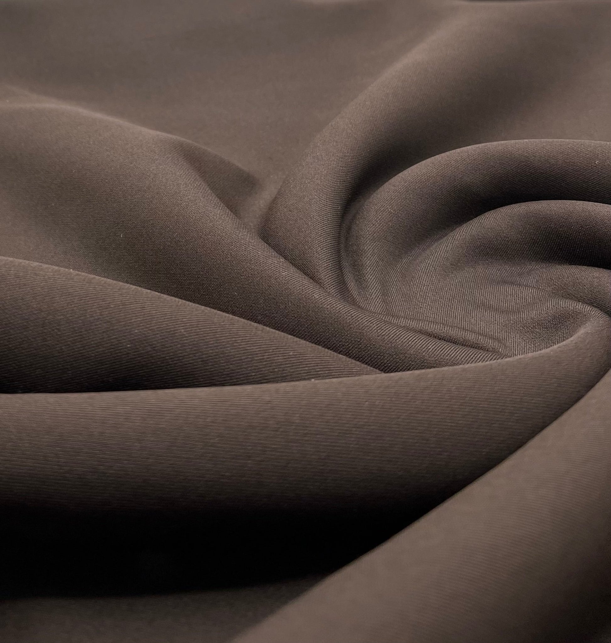 Chocolate Plain Scuba 2 Way Stretch Jersey Fabric - T9 Fabrics