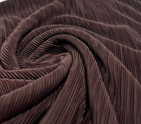 Chocolate Plisse Stretch Fabric - T9 Fabrics