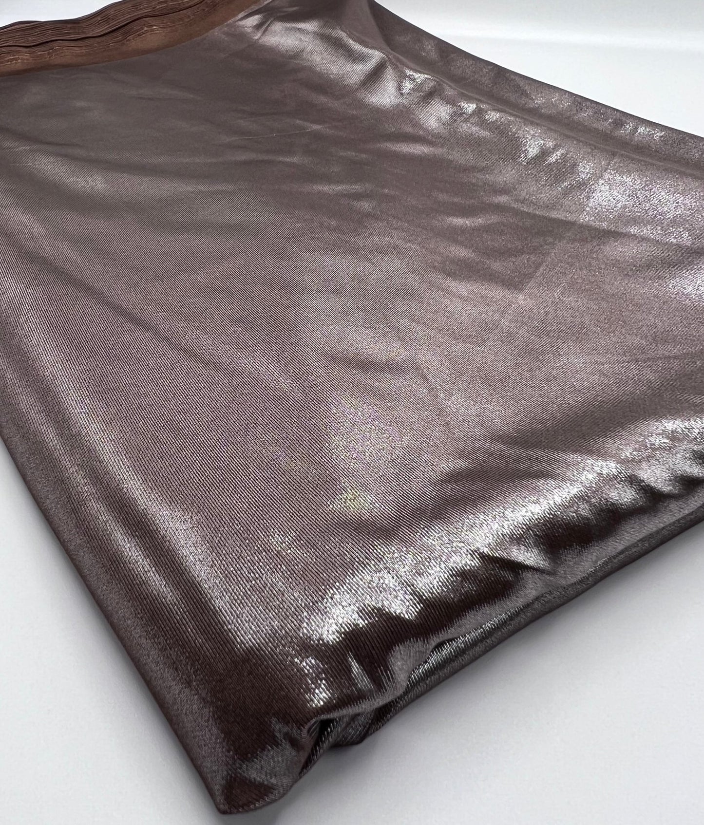 Chocolate Shiny Foil Swimwear / Sportswear Fabric - T9 Fabrics