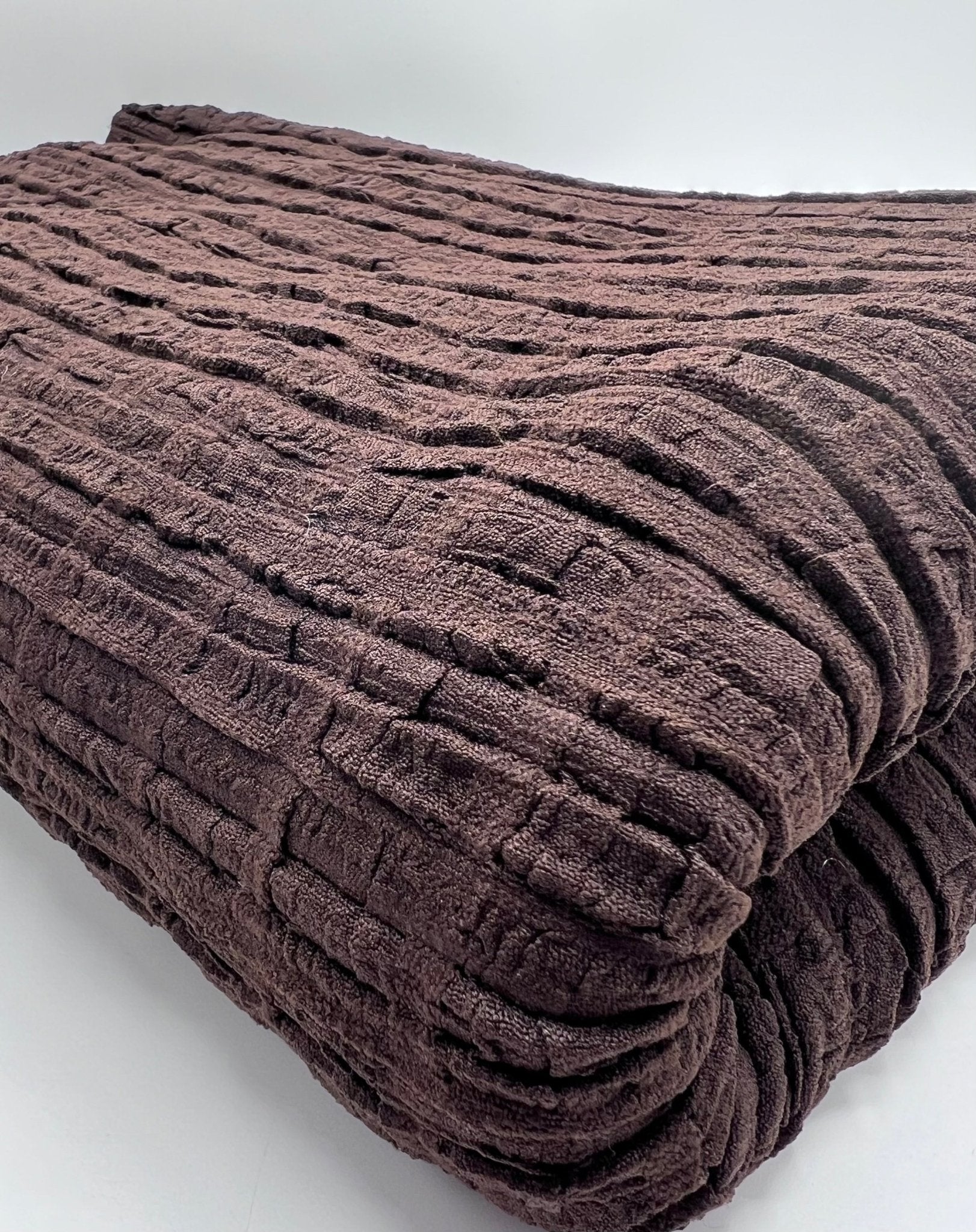 Chocolate Textured Stretch Fabric - T9 Fabrics