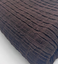 Chocolate Textured Stretch Fabric - T9 Fabrics
