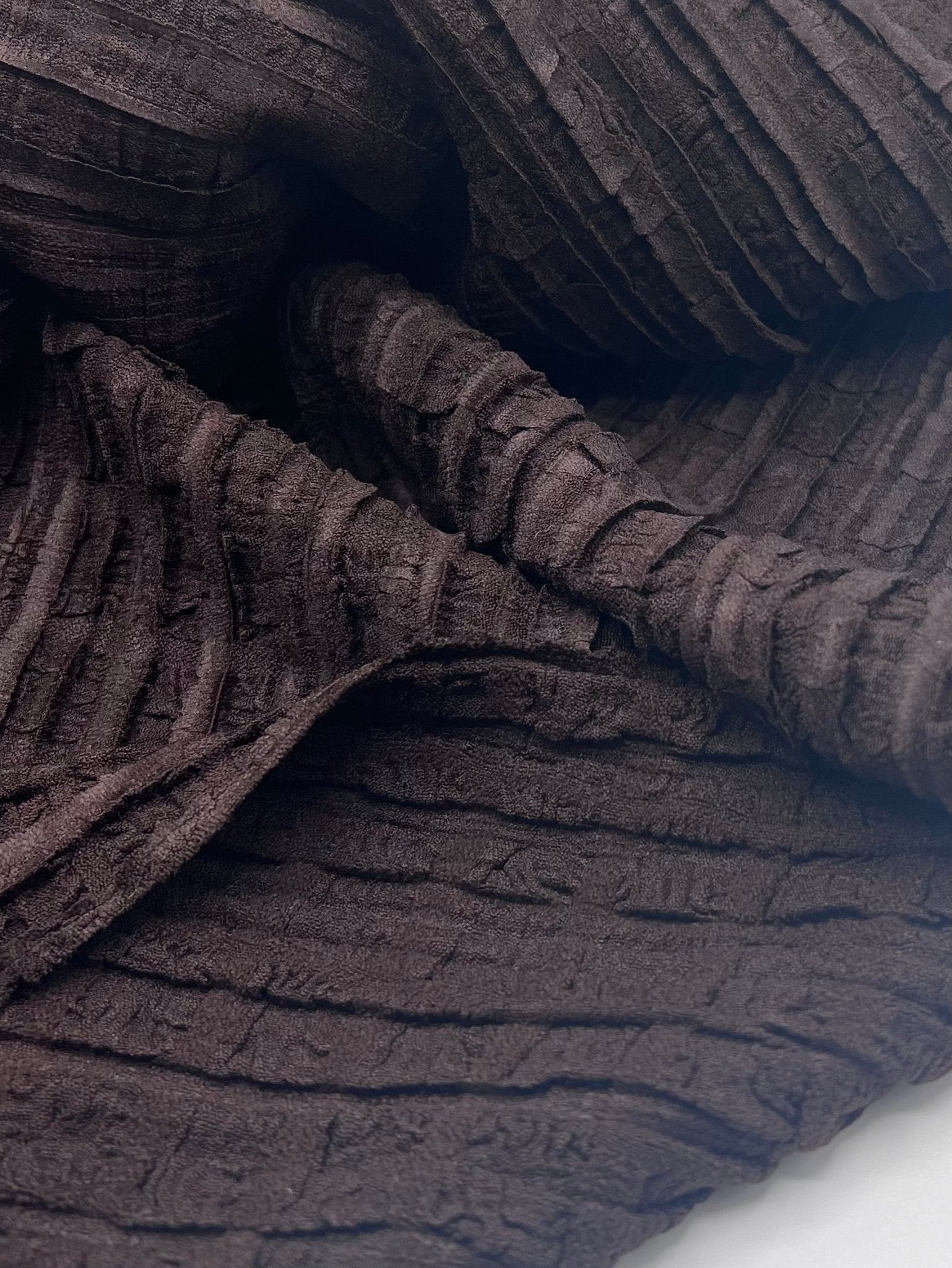 Chocolate Textured Stretch Fabric - T9 Fabrics