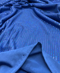 Cobalt Sequin Stretch Fabric - T9 Fabrics