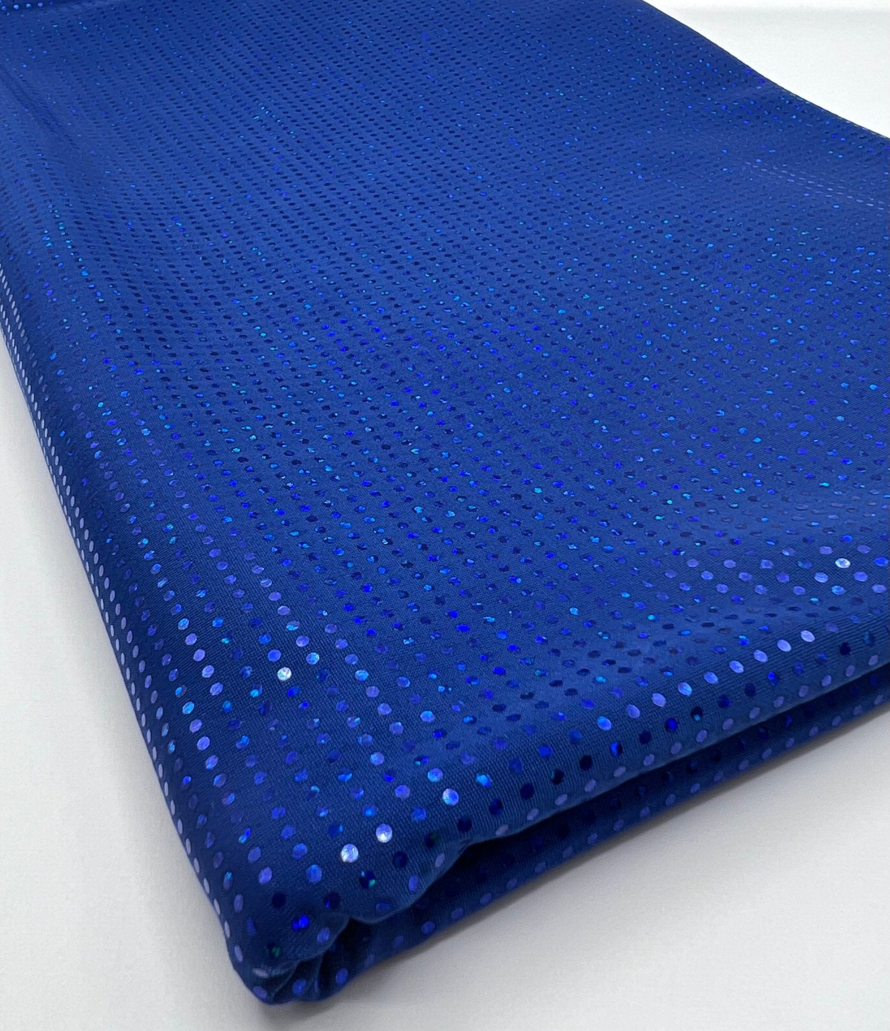 Cobalt Sequin Stretch Fabric - T9 Fabrics