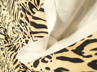 Cream Beige Animal Printed Scuba Crepe Jersey Fabric 4 Way Stretch - T9 Fabrics