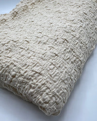 Cream Extra Textured Popcorn Stretch Fabric - T9 Fabrics