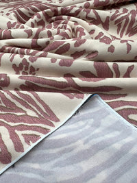 Cream Pink Animal Mix Print ITY Fabric 4 Way Stretch - T9 Fabrics
