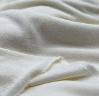 Cream Terry Towelling Polyester Stretch Dress Craft Fabric - T9 Fabrics