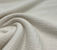 Cream Textured Santiago 2 Way Stretch Fabric - T9 Fabrics