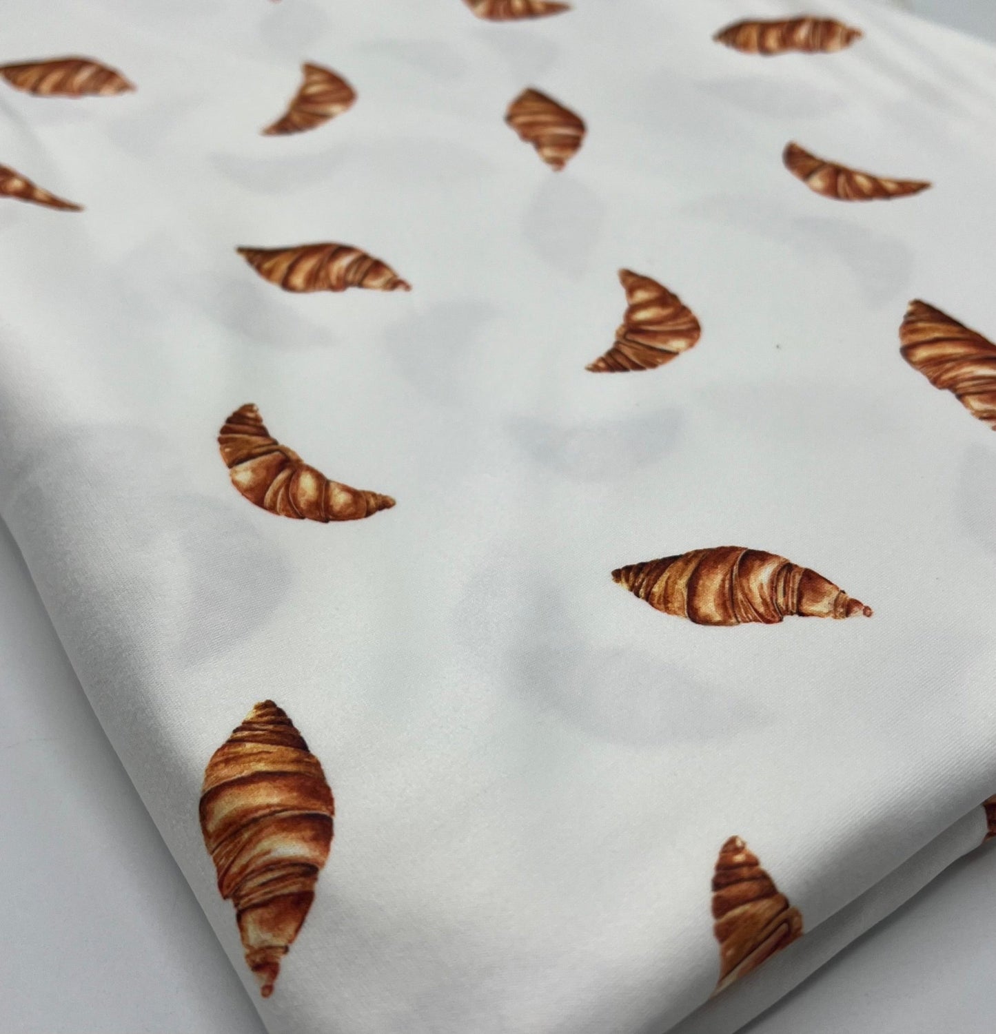 Croissant Super Soft Print Spun Poly Stretch Fabric - T9 Fabrics