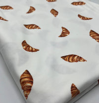 Croissant Super Soft Print Spun Poly Stretch Fabric - T9 Fabrics