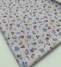 Dainty Flowers Cotton Stretch Jersey 200 GSM 95/5 Lycra 4 Way Stretch - T9 Fabrics