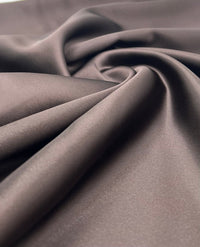 Dark Brown Recycled Satin 160GSM Dress Craft Non Stretch Fabric - T9 Fabrics
