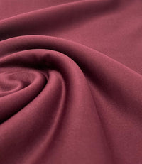 Dark Burgundy Plain Scuba 2 Way Stretch Jersey Fabric - T9 Fabrics