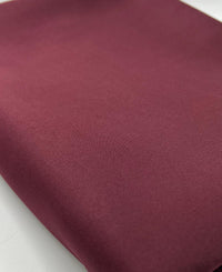 Dark Burgundy Plain Scuba 2 Way Stretch Jersey Fabric - T9 Fabrics