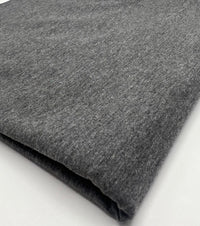 Dark Grey Cotton Stretch Jersey 200 GSM 95/5 Lycra 4 Way Stretch - T9 Fabrics