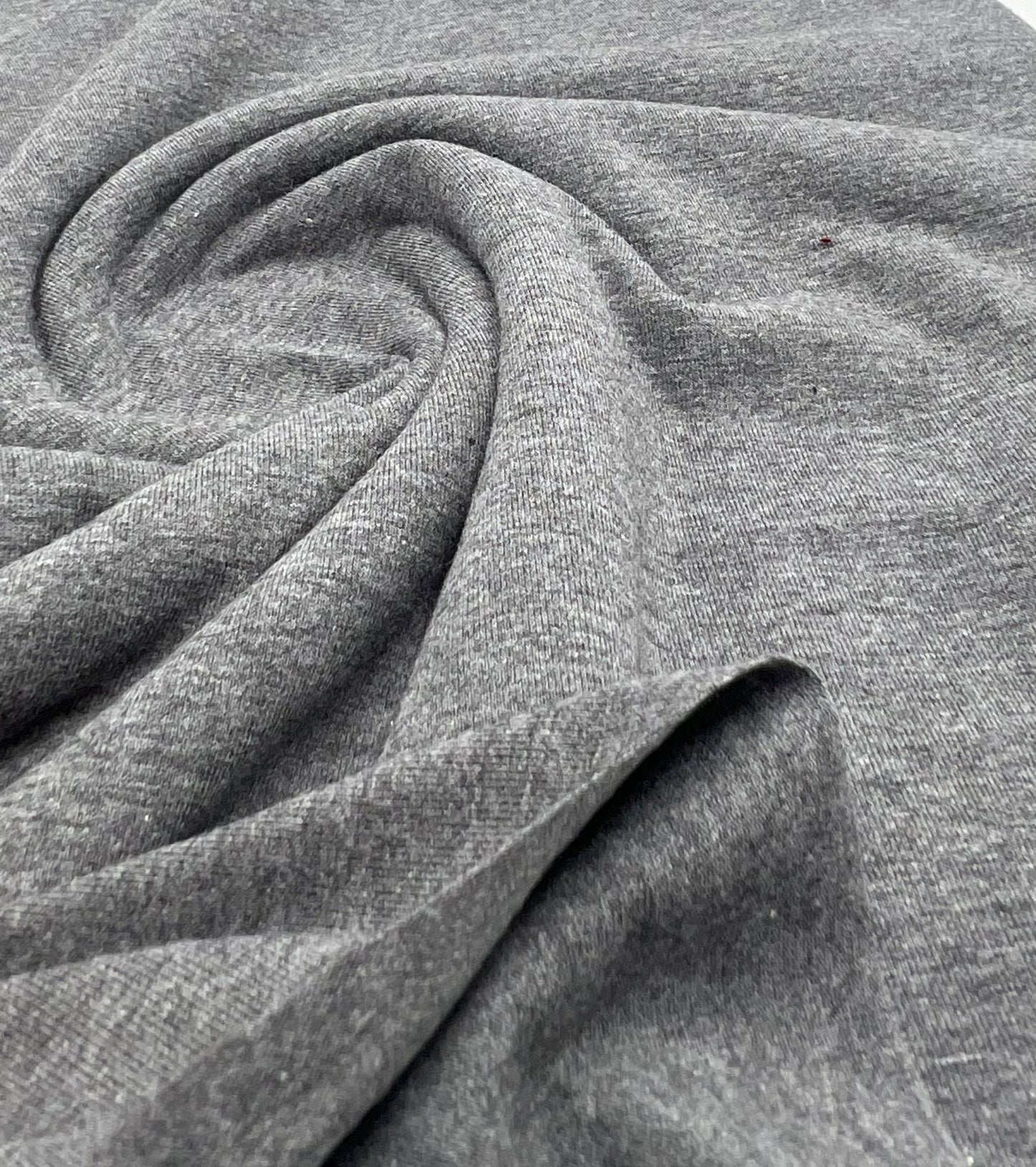 Dark Grey Cotton Stretch Jersey 200 GSM 95/5 Lycra 4 Way Stretch - T9 Fabrics