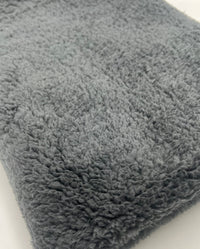 Dark Grey Sherpa Fleece Fluffy Borg Faux Fur Fabric - T9 Fabrics