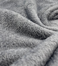 Dark Grey Super Soft Plain Cuddle Fleece Fabric Blanket Loungewear - T9 Fabrics
