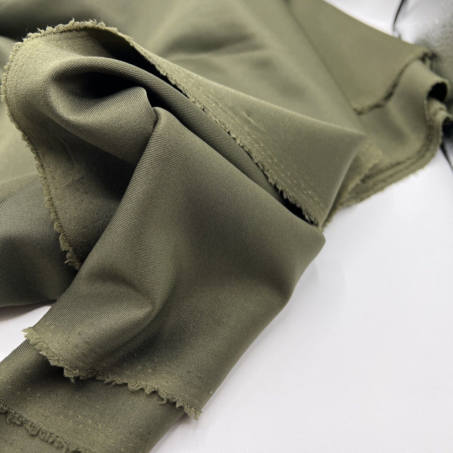 Dark Khaki Plain Scuba Fabric - T9 Fabrics