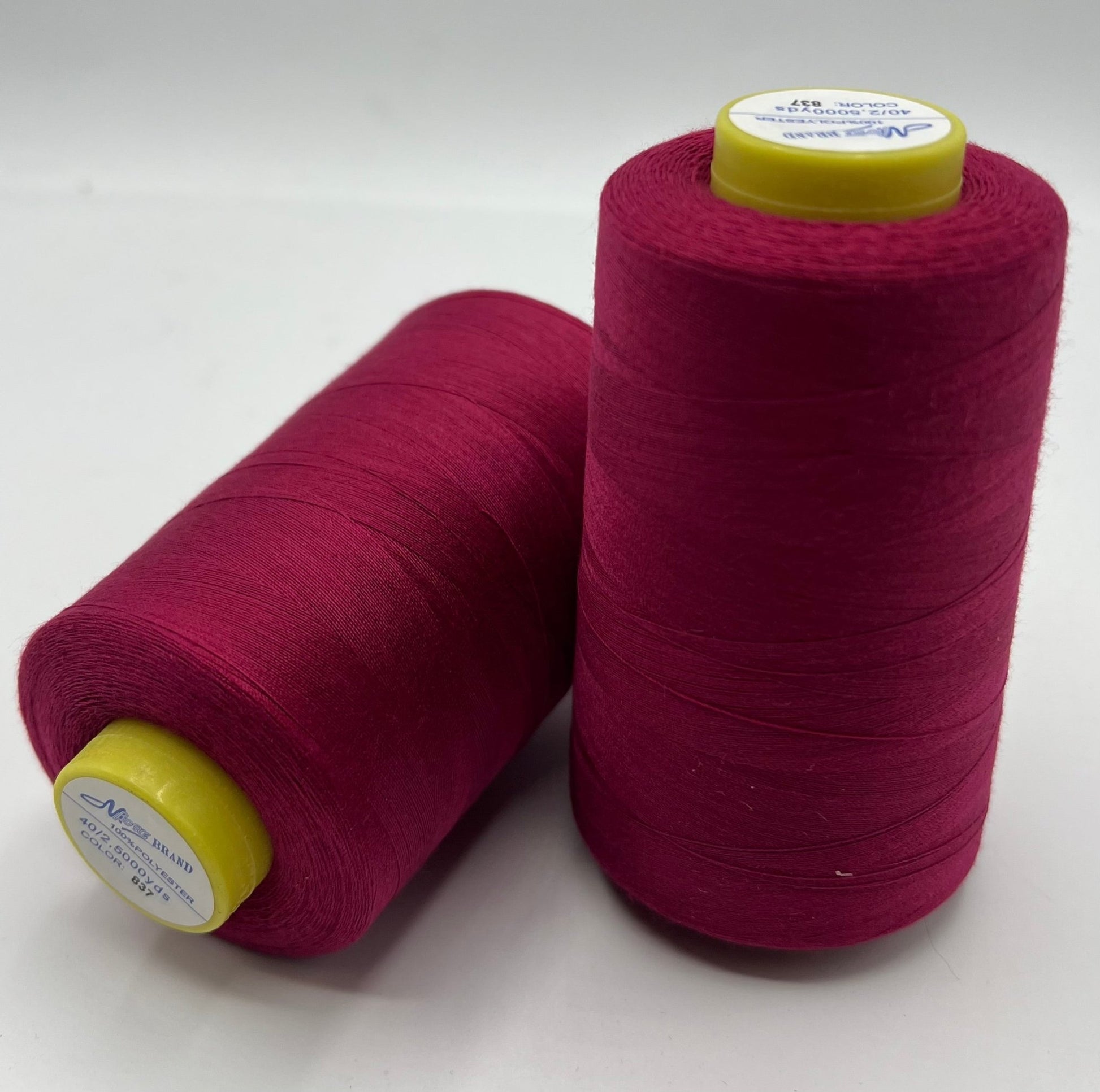 Dark Magenta Sewing Thread Spun Polyester 120's Overlocking 5000 Yard - T9 Fabrics