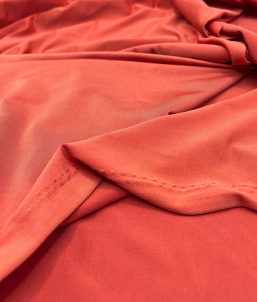 Dark Orange Plain Soft Touch Stretch Fabric - T9 Fabrics