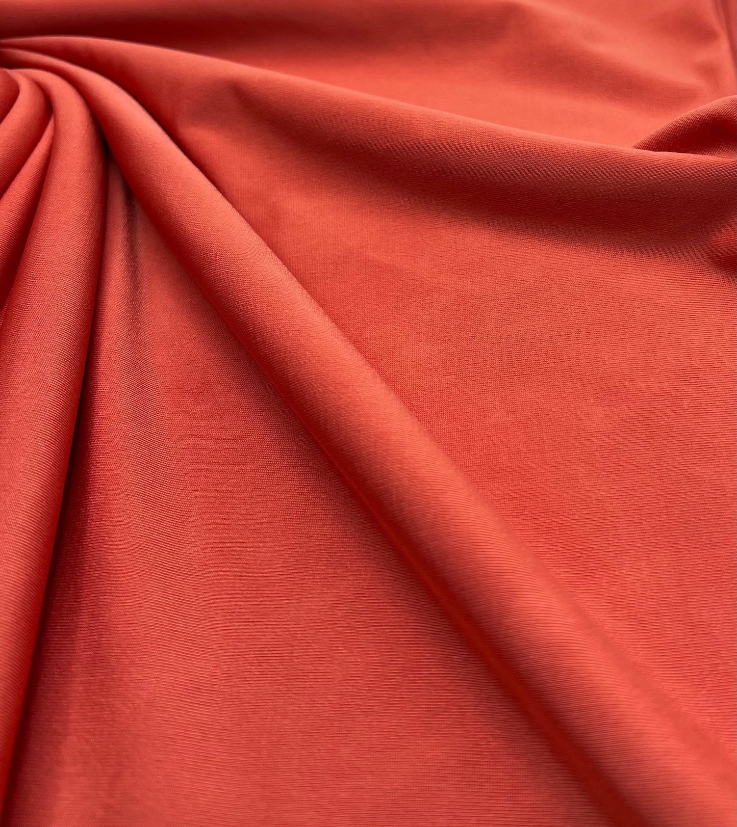 Dark Orange Plain Soft Touch Stretch Fabric - T9 Fabrics