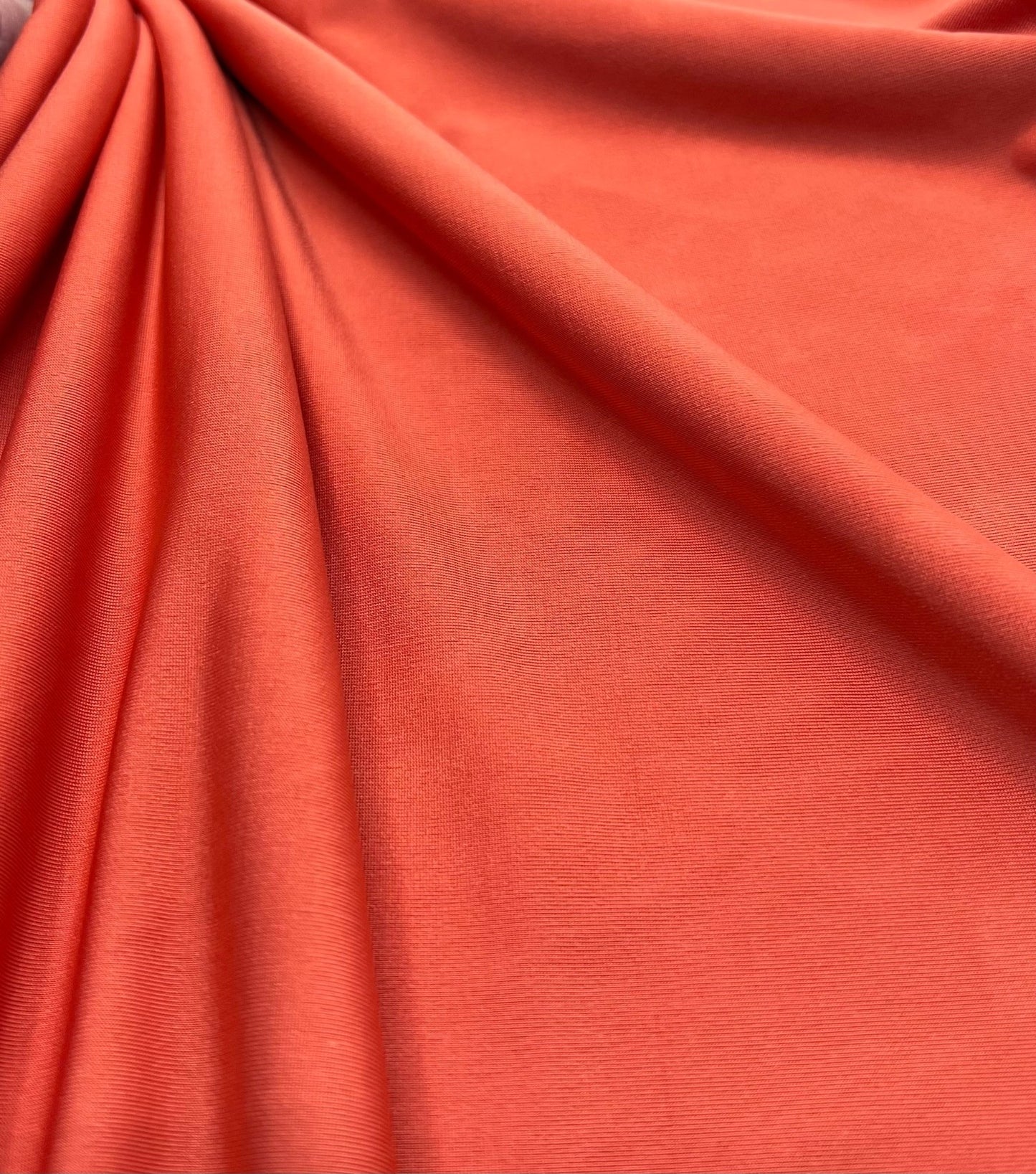 Dark Orange Plain Soft Touch Stretch Fabric - T9 Fabrics