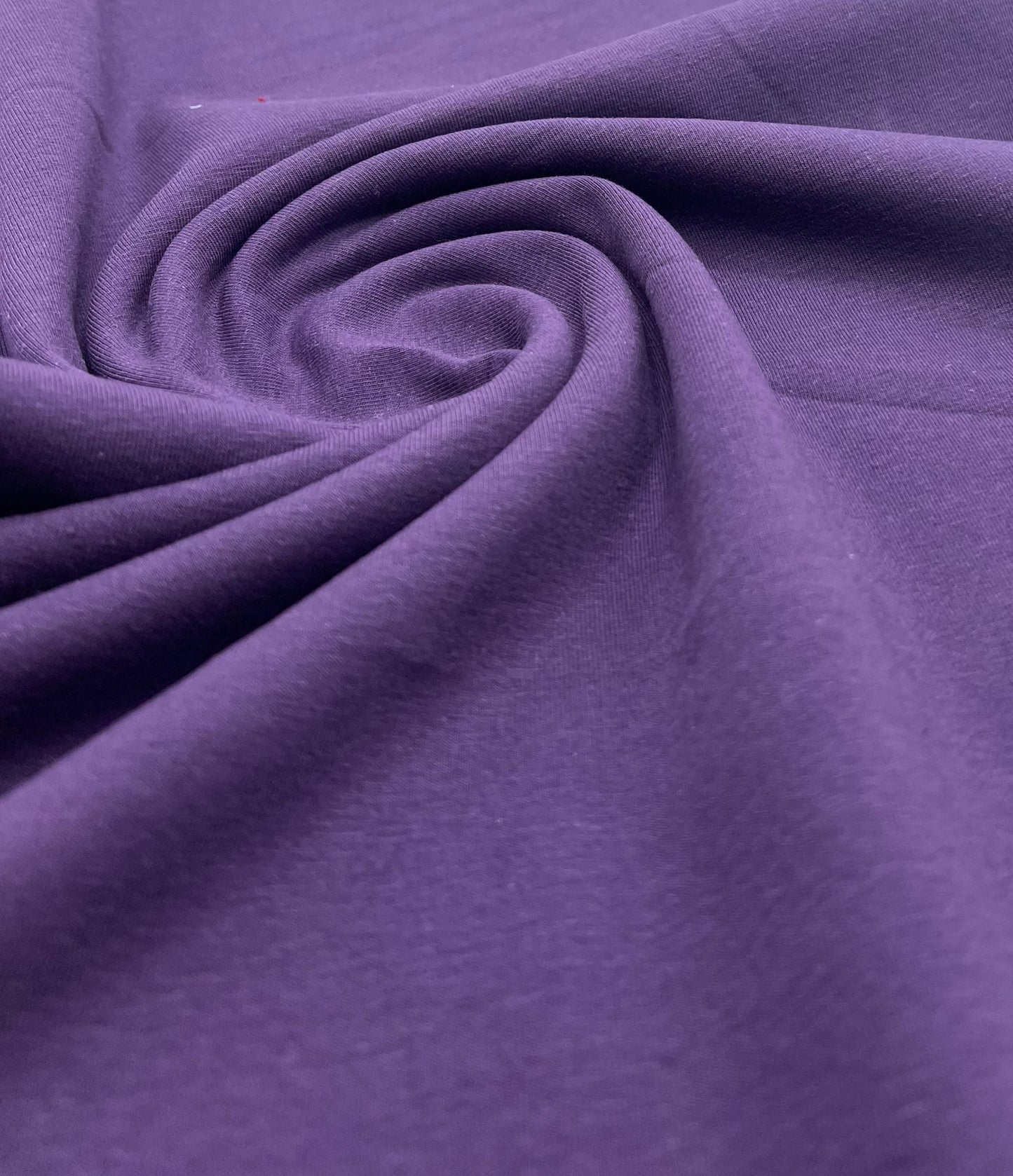 Dark Purple Cotton Stretch Jersey 240 GSM 92/8 Lycra 4 Way Stretch - T9 Fabrics