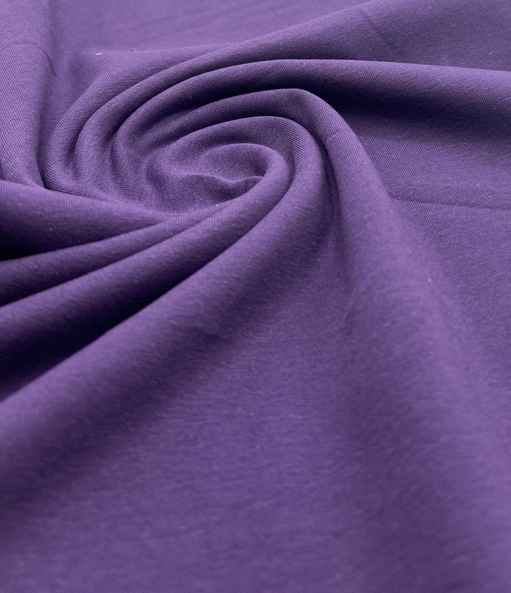Dark Purple Cotton Stretch Jersey 240 GSM 92/8 Lycra 4 Way Stretch - T9 Fabrics