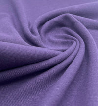 Dark Purple Jersey Cuffing Ribbing Fabric 270 GSM Cotton Knit 70cm Wide - T9 Fabrics