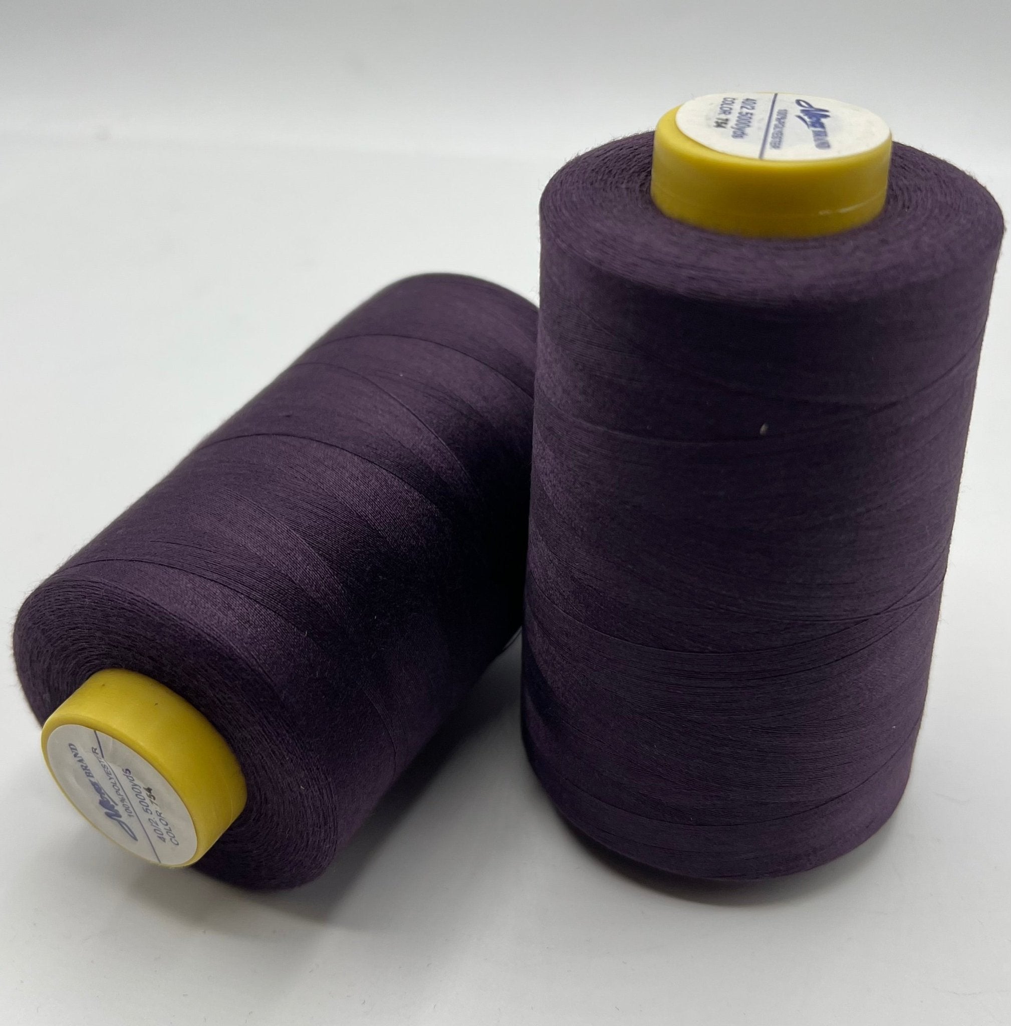 Deep Plum Purple Sewing Thread Spun Polyester 120's Overlocking 5000 Y ...