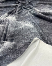 Denim Mix Print Soft Touch 4 Way Stretch Fabric - T9 Fabrics