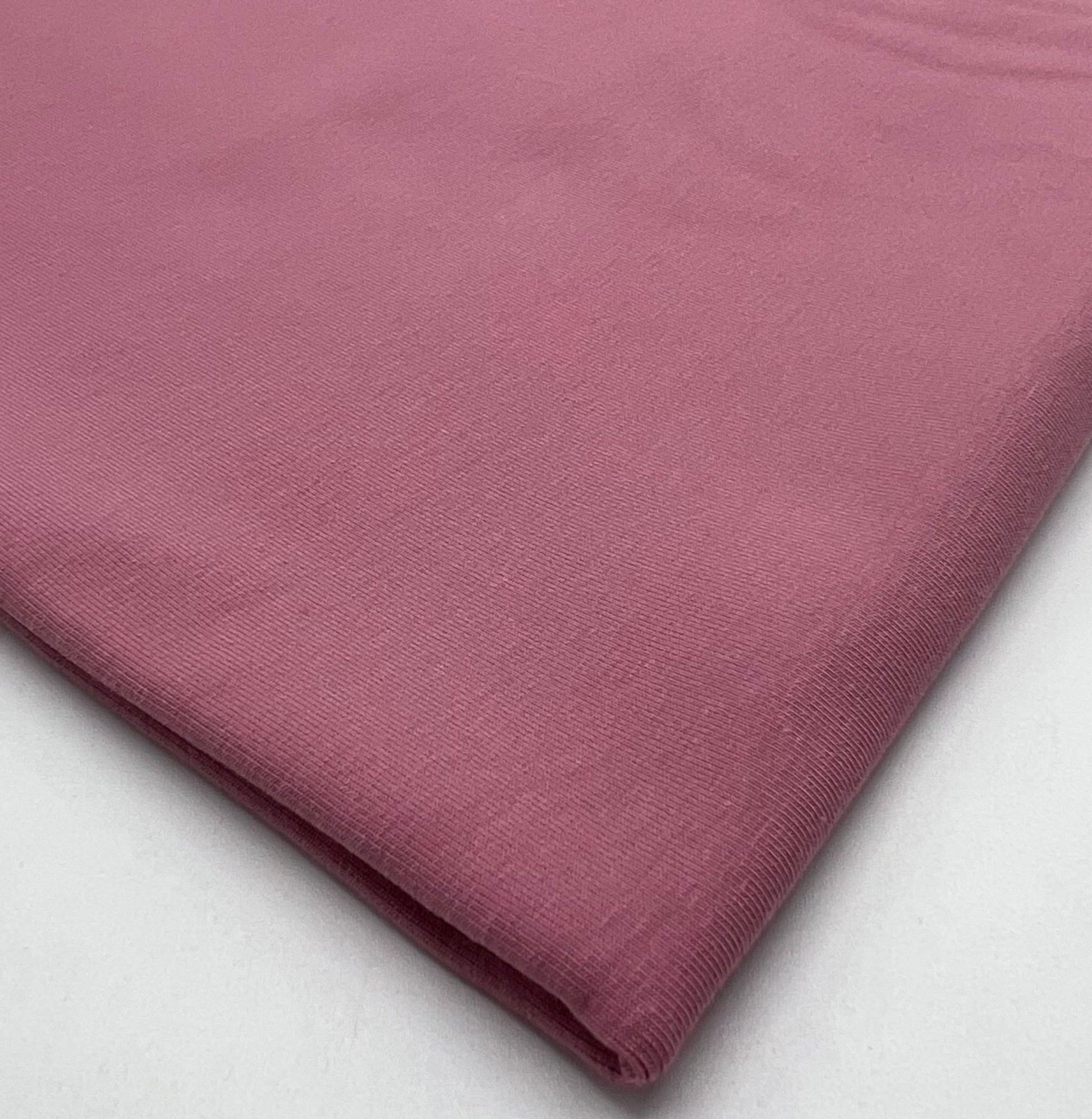 Dusky Pink Cotton Stretch Jersey 240 GSM 92/8 Lycra 4 Way Stretch - T9 Fabrics