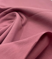 Dusky Pink Cotton Stretch Jersey 240 GSM 92/8 Lycra 4 Way Stretch - T9 Fabrics