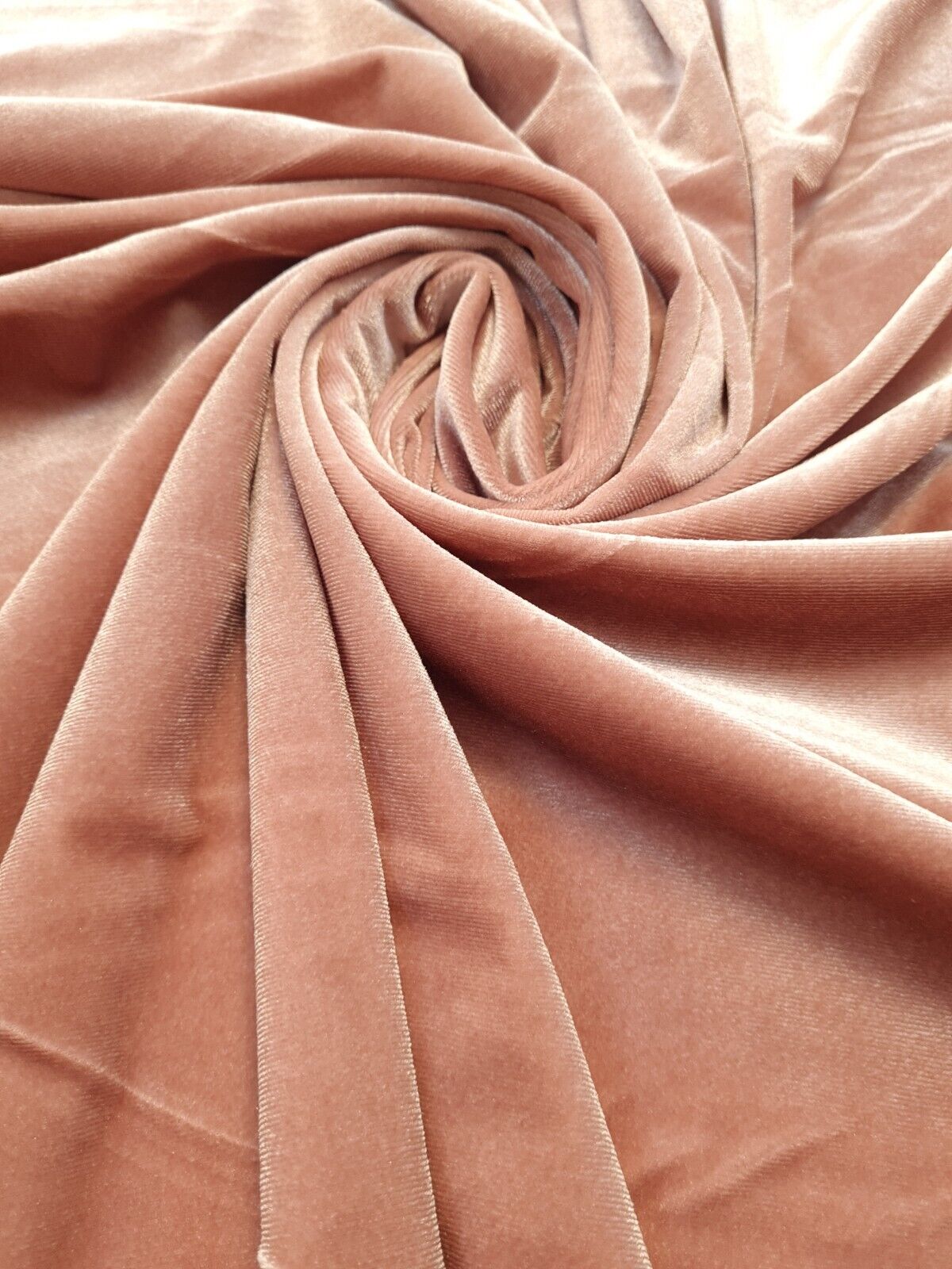 Dusky Pink Velour Fabric - T9 Fabrics