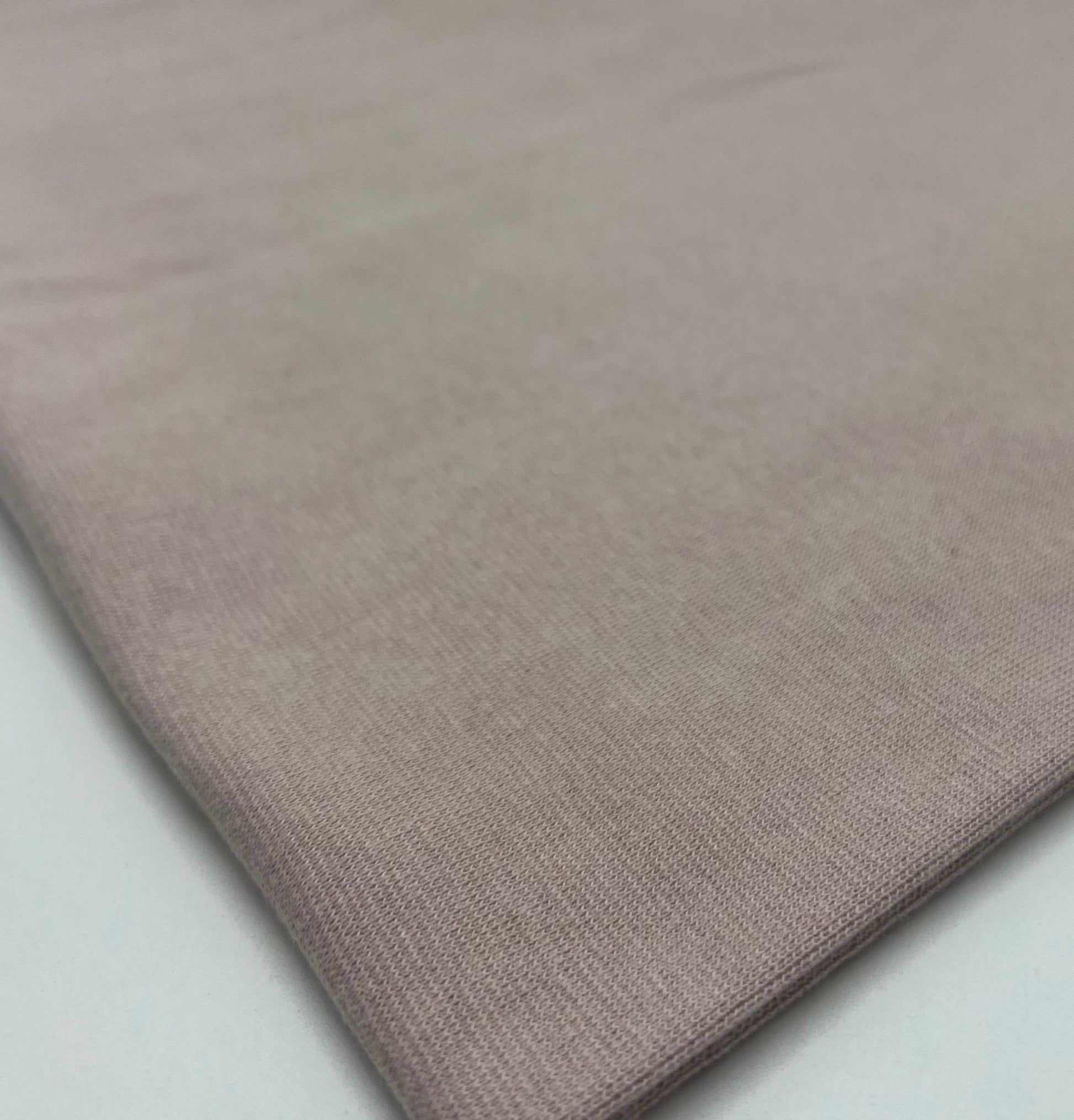 Earthy Pink Jersey Cuffing Ribbing Fabric 270 GSM Cotton Knit 70cm Wide - T9 Fabrics