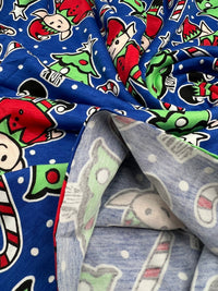 Elf Tree Print Viscose Elastane 4 Way Stretch Fabric - T9 Fabrics