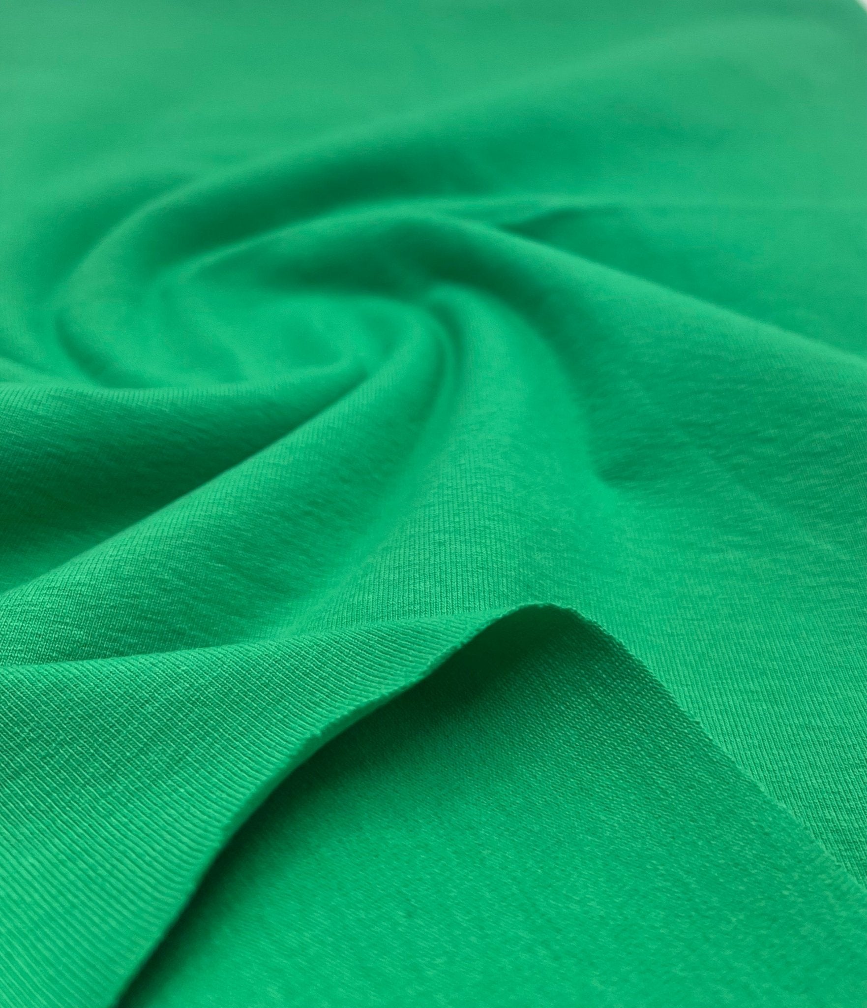Emerald Cotton Stretch Jersey 200 GSM 95/5 Lycra 4 Way Stretch - T9 Fabrics