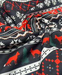 Fair Aisle Printed Plain Scuba 2 Way Stretch Jersey Fabric - T9 Fabrics