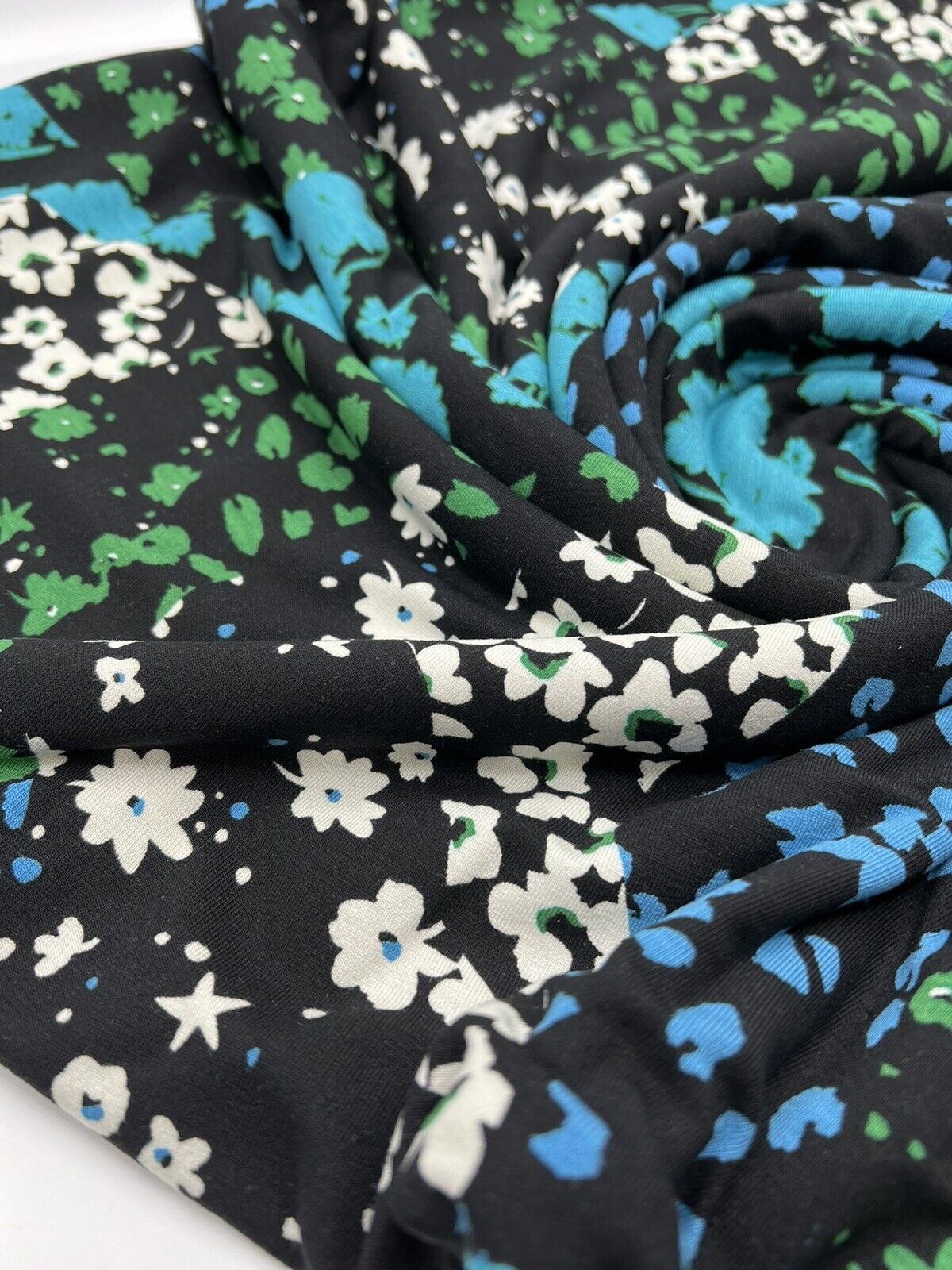 Floral Animal Print Viscose Elastane Fabric - T9 Fabrics