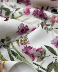 Floral Scuba Foam 3D Scuba Stretch Jersey Fabric 2 Way Stretch - T9 Fabrics