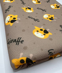 Giraffe Print Liverpool Stretch Fabric - T9 Fabrics