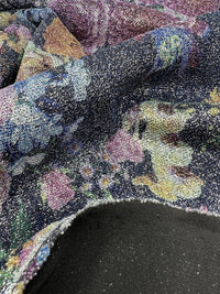 Glitter Floral Lightweight Stretch Fabric - T9 Fabrics