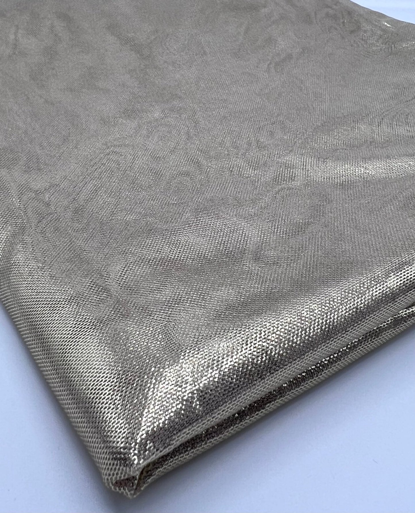 Gold Foil Mesh Fabric Stretch - T9 Fabrics