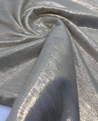 Gold Metallic Foil Rib Fabric - T9 Fabrics