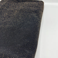 Gold Thread Detail Black Lurex Fabric - T9 Fabrics