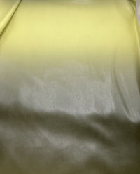 Green Black Faux Leather Leatherette Stretch Fabric - T9 Fabrics